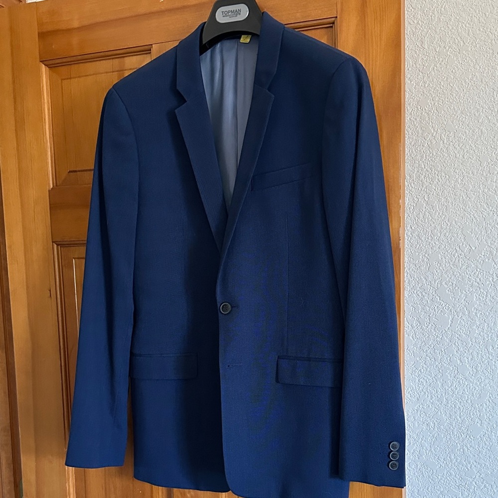 Topman Navy Sport Coat